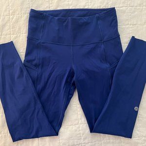 Lululemon Fast and Free 25" size 6 Psychic leggings